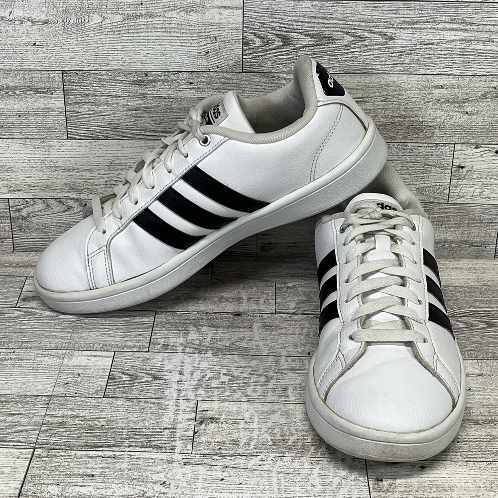 Adidas Cloudfoam Advantage White Black Shoes AW4294 Men Size 8.5